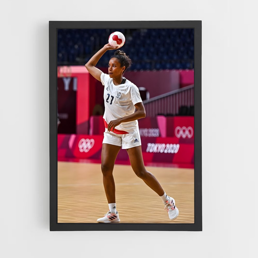 Poster Estelle nze – affiche Handball (vue 2)